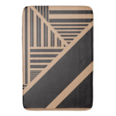 Tapis De Bain Triangle en tan et noir (devant Vertical)