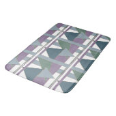 Tapis De Bain Triangle géométrique Motif bleu violet vert (Angle)