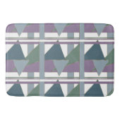 Tapis De Bain Triangle géométrique Motif bleu violet vert (Devant)