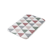 Tapis De Bain Triangle Motif Dusty Rose Sage Green Grey (Angle)