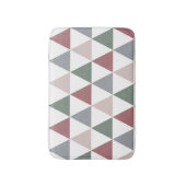 Tapis De Bain Triangle Motif Dusty Rose Sage Green Grey (Devant (Vertical))