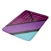 Tapis De Bain Triangle - rose, pourpre, bleu et noir (Angle)