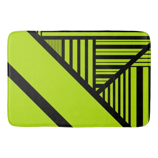 Tapis De Bain Triangle - Vert chaux (Devant)