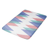 Tapis De Bain Triangles bleu et corail (Angle)
