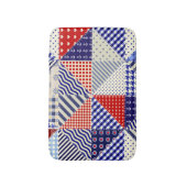 Tapis De Bain Triangles De Patchwork Rétro Style Nautique (Devant (Vertical))