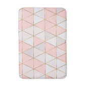 Tapis De Bain Triangles Géométriques Abstraits Modernes Or Pêche (Devant (Vertical))
