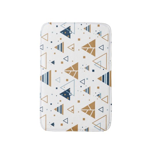 Tapis De Bain Triangles géométriques modernes Motif 2 (Devant (Vertical))