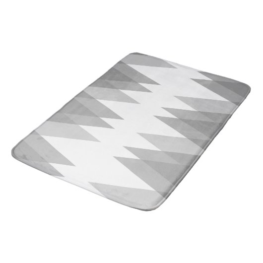 Tapis De Bain Triangles gris (Angle)