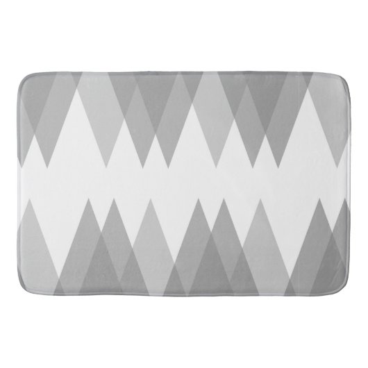 Tapis De Bain Triangles gris (Devant)