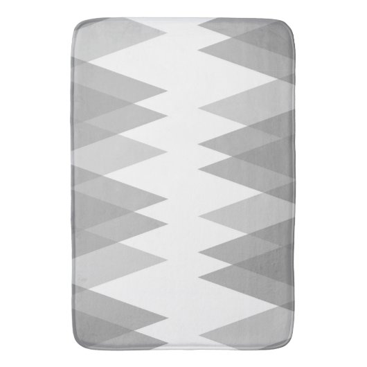 Tapis De Bain Triangles gris (devant Vertical)