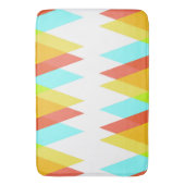 Tapis De Bain Triangles jaunes, rouges et bleus cadets (devant Vertical)
