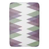 Tapis De Bain Triangles mauve et vert (devant Vertical)