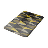 Tapis De Bain Triangles Moderne Milieu du Siècle Jaune Foncé (Angle)