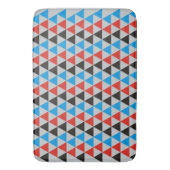 Tapis De Bain Triangles motif - rouge noir bleu (devant Vertical)
