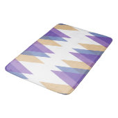 Tapis De Bain Triangles pourpre, bleu et jaune (Angle)