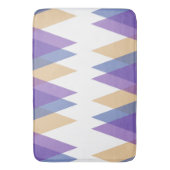 Tapis De Bain Triangles pourpre, bleu et jaune (devant Vertical)