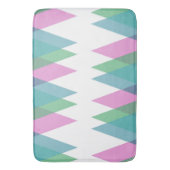 Tapis De Bain Triangles rose et vert (devant Vertical)