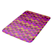 Tapis De Bain Triangles sans couture motif - vert noir violet (Angle)