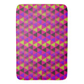 Tapis De Bain Triangles sans couture motif - vert noir violet (devant Vertical)