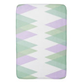 Tapis De Bain Triangles vert et lilas (devant Vertical)