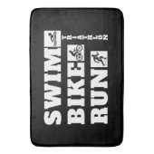 Tapis De Bain Triathlon de l'amateur : nage, vélo, course (devant Vertical)