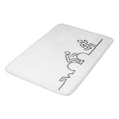 Tapis De Bain Triathlon. Natation, cyclisme et course. (Angle)