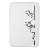 Tapis De Bain Triathlon. Natation, cyclisme et course. (devant Vertical)