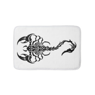 Tapis De Bain Tribal Scorpion Art