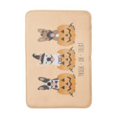 Tapis De Bain Trick Ou Treat French Buldogs Citrouille (Devant (Vertical))