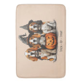 Tapis De Bain Trick Ou Treat Halloween Chiens Beagles (devant Vertical)