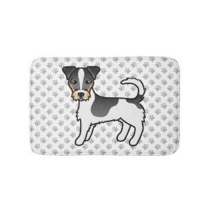 Tapis De Bain Tricolore Rough Coat Jack Russell Terrier Chien