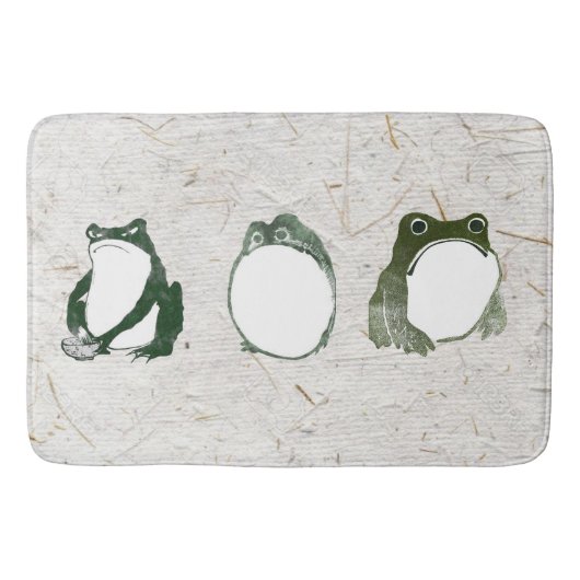 Tapis De Bain Trio de grenouilles japonaises grumeuses crapauds  (Devant)