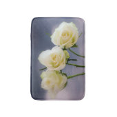 Tapis De Bain Trio de roses blanches (Devant (Vertical))