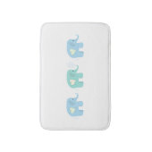 Tapis De Bain Trio d'Éléphants (Devant (Vertical))