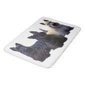 Tapis De Bain trio écossais Terrier noir/blé, chien noir (Angle)