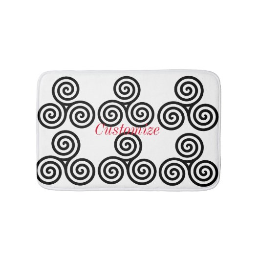 Tapis De Bain Triple Black Spiral Thunder_Cove (Devant)