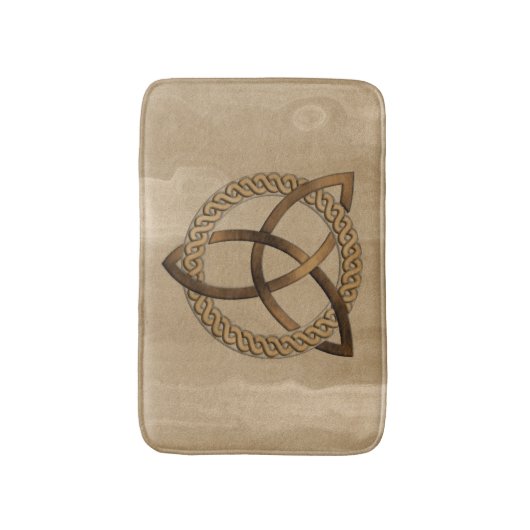 Tapis De Bain Triquetra Celtique Trinity Knot Bath Mat (Devant (Vertical))