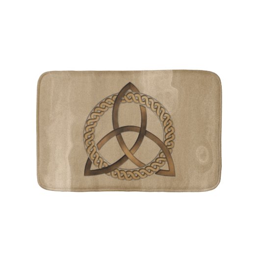 Tapis De Bain Triquetra Celtique Trinity Knot Bath Mat (Devant)