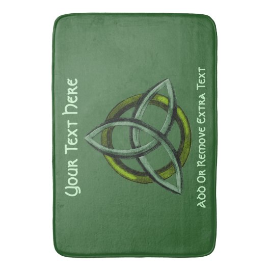 Tapis De Bain Triquetra (vert) (devant Vertical)