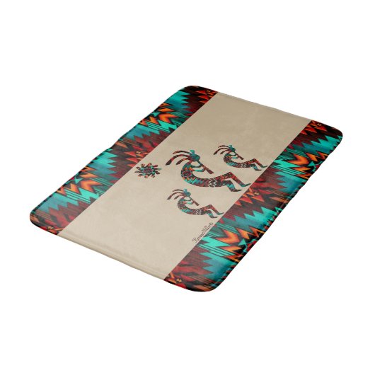 Tapis De Bain Trois Kokopelli Sud-Ouest (Angle)