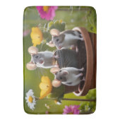 Tapis De Bain Trois Mètres Dans Des Pots À Fleurs, (devant Vertical)