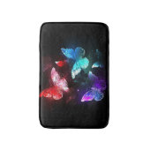 Tapis De Bain Trois papillons brillants sur l'arrière - plan de (Devant (Vertical))