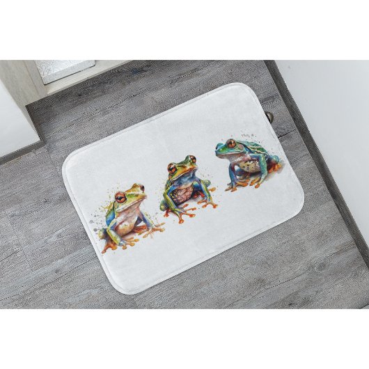 Tapis De Bain Trois Petits Grenouilles