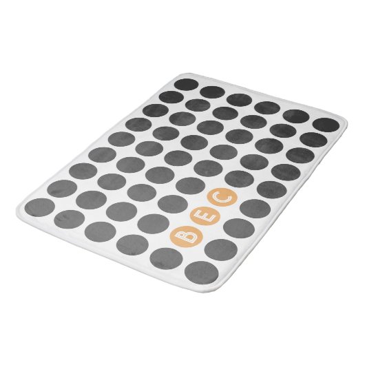 Tapis De Bain Trois points initiaux (Angle)