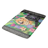 Tapis De Bain TROPIC TANGO CHOUX noir rouge (Angle)