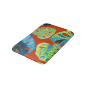 Tapis De Bain Tropical Chic : Motif feutré sans joint. (Angle)