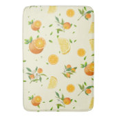 Tapis De Bain Tropical Citrus SUMMER Orange lemon Slice (devant Vertical)