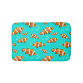 Tapis De Bain Tropical Clownfish & Bubbles Motif (Devant)