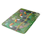 Tapis de bain tropical d'oiseaux de toucan (Angle)