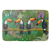 Tapis de bain tropical d'oiseaux de toucan (Devant)